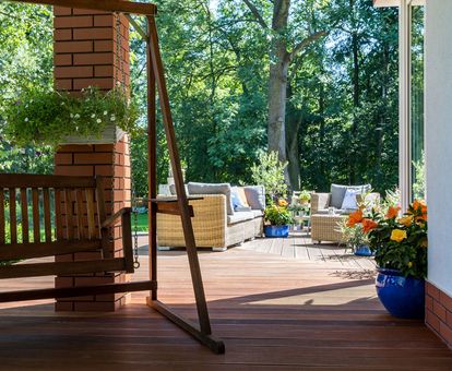 treated wood deck